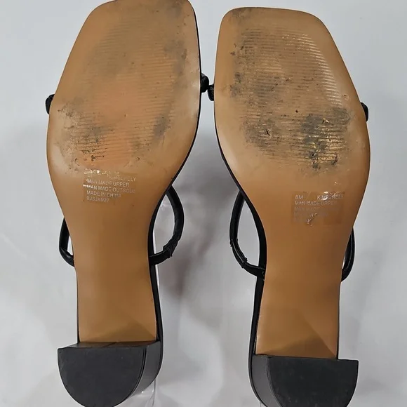 Sincerely Jules Black Kimberly Strappy High Heels Size 8 - Picture 5 of 8